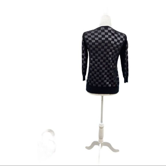 French Connection Black Mid Sleeve Seq Sweat - Picture 2 of 4